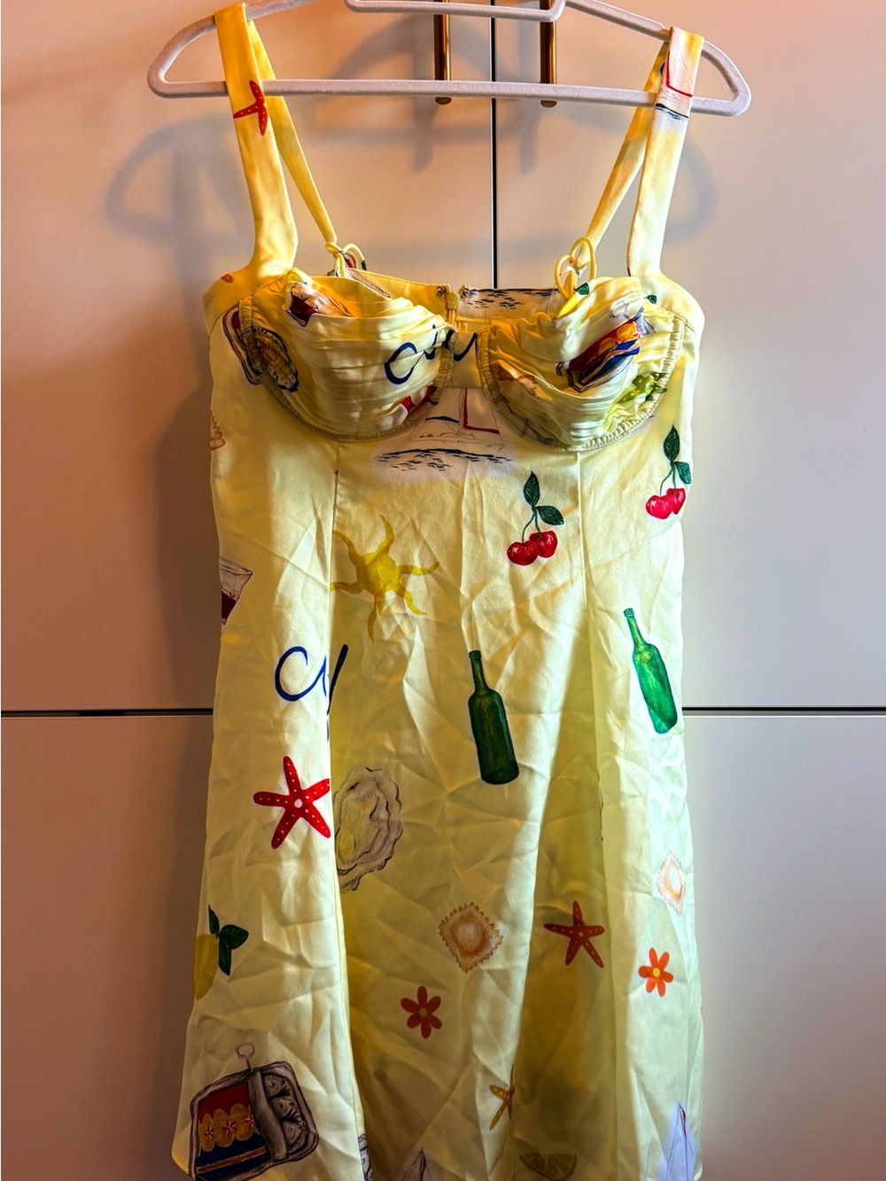 NET For Love & Lemons Ciao Underwire Slip Mini Dress SZ Med but more of a SM/MED - Picture 2 of 8